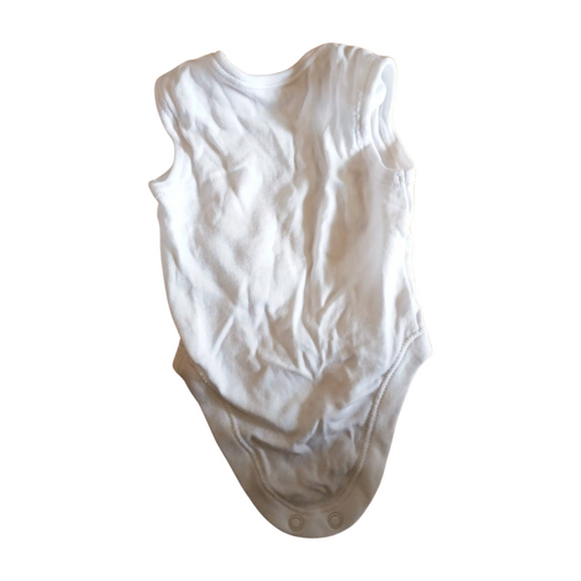 Penneys White Babygrow Vest Age 0-3 Months