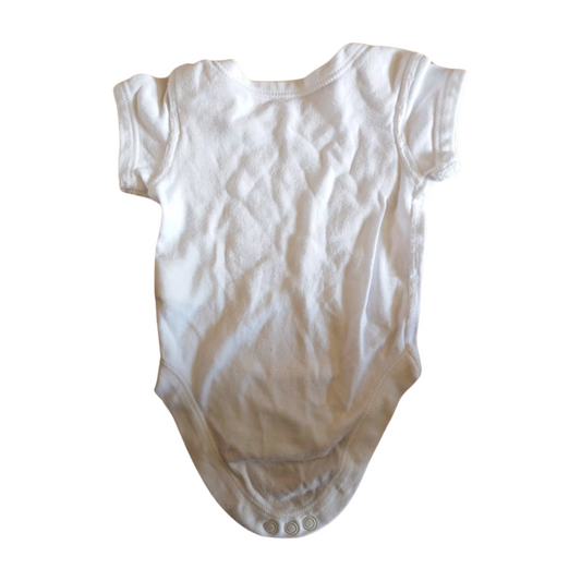 White Babygrow Vest Age Up To 1 Month Newborn