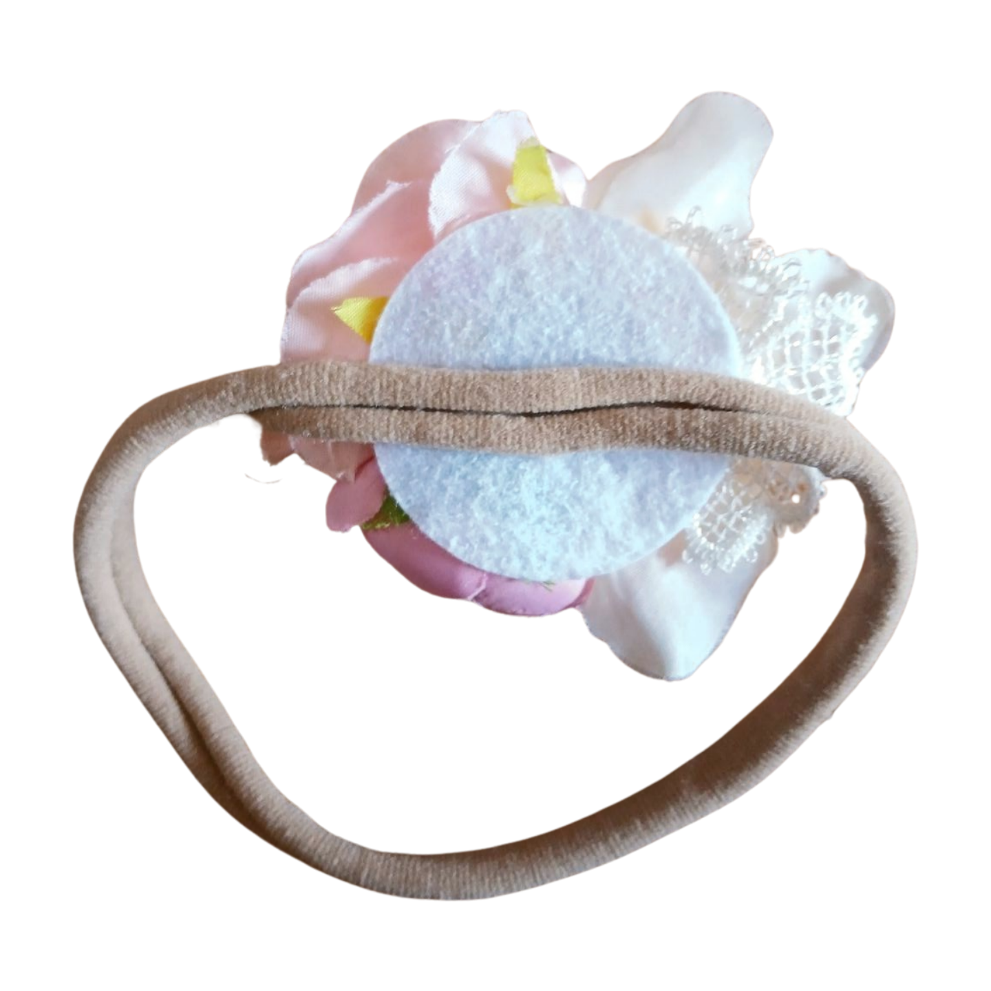 Baby Flower Headband Age 0-3 Months Approximately