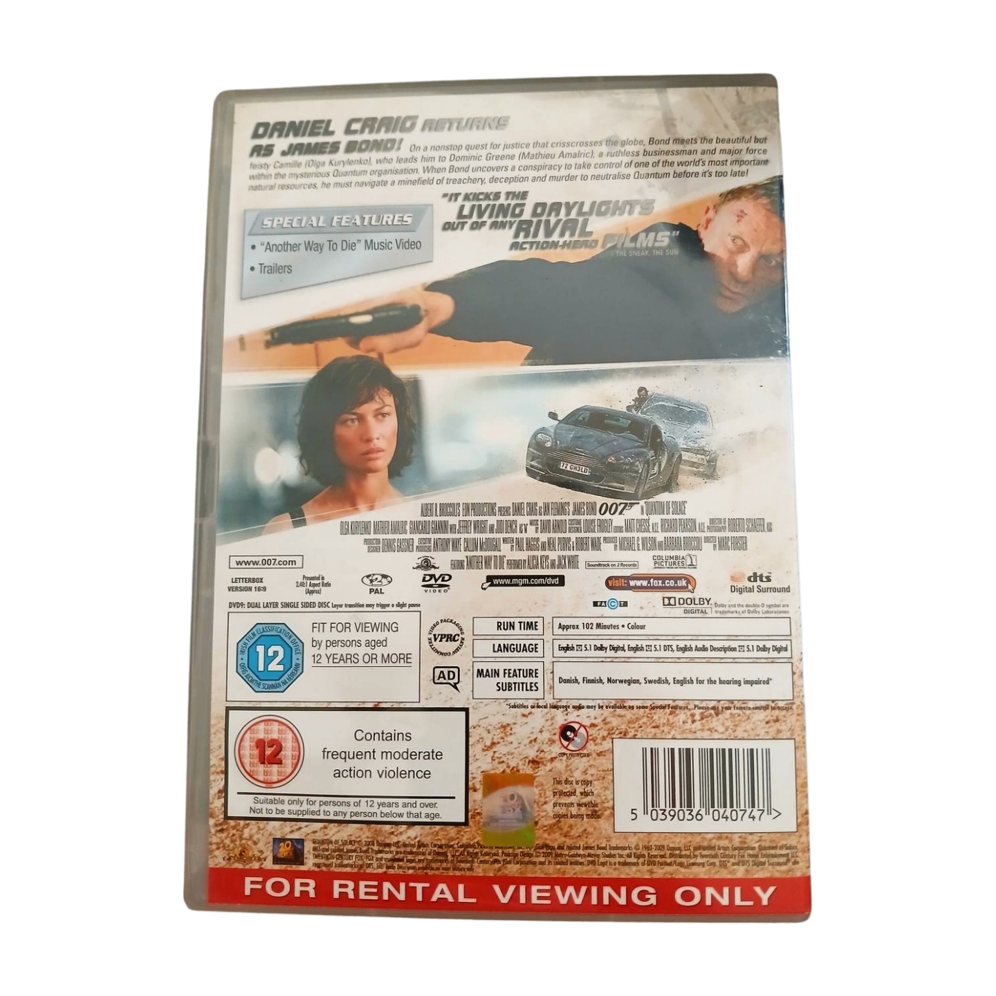 James Bond - Quantum of Solace DVD
