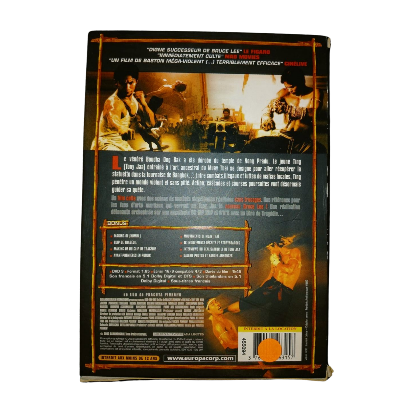 Ong Bak DVD - French Version