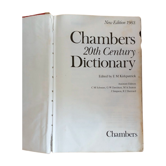 Chambers 20th Century Dictionary