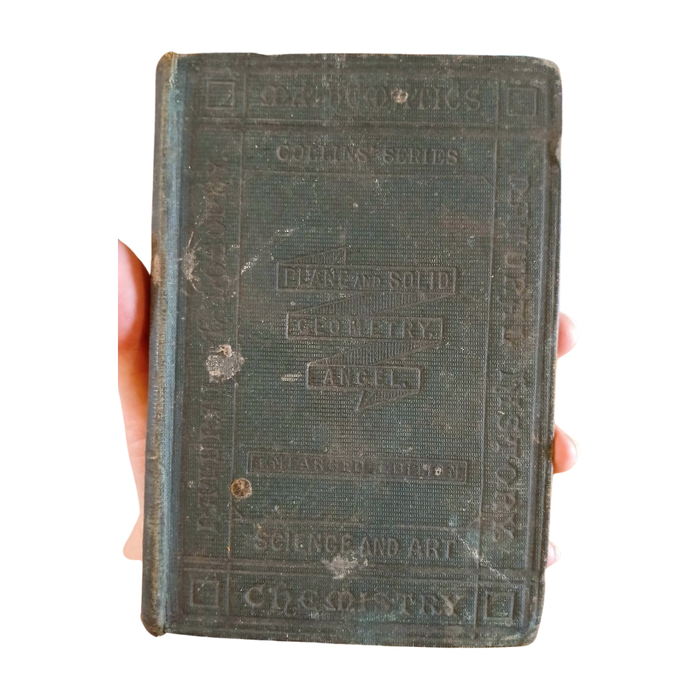 Plane & Solid Geometry by Henry Angel Rare Antique Hardback Book 1890