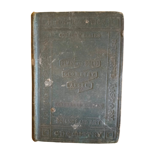 Plane & Solid Geometry by Henry Angel Rare Antique Hardback Book 1890