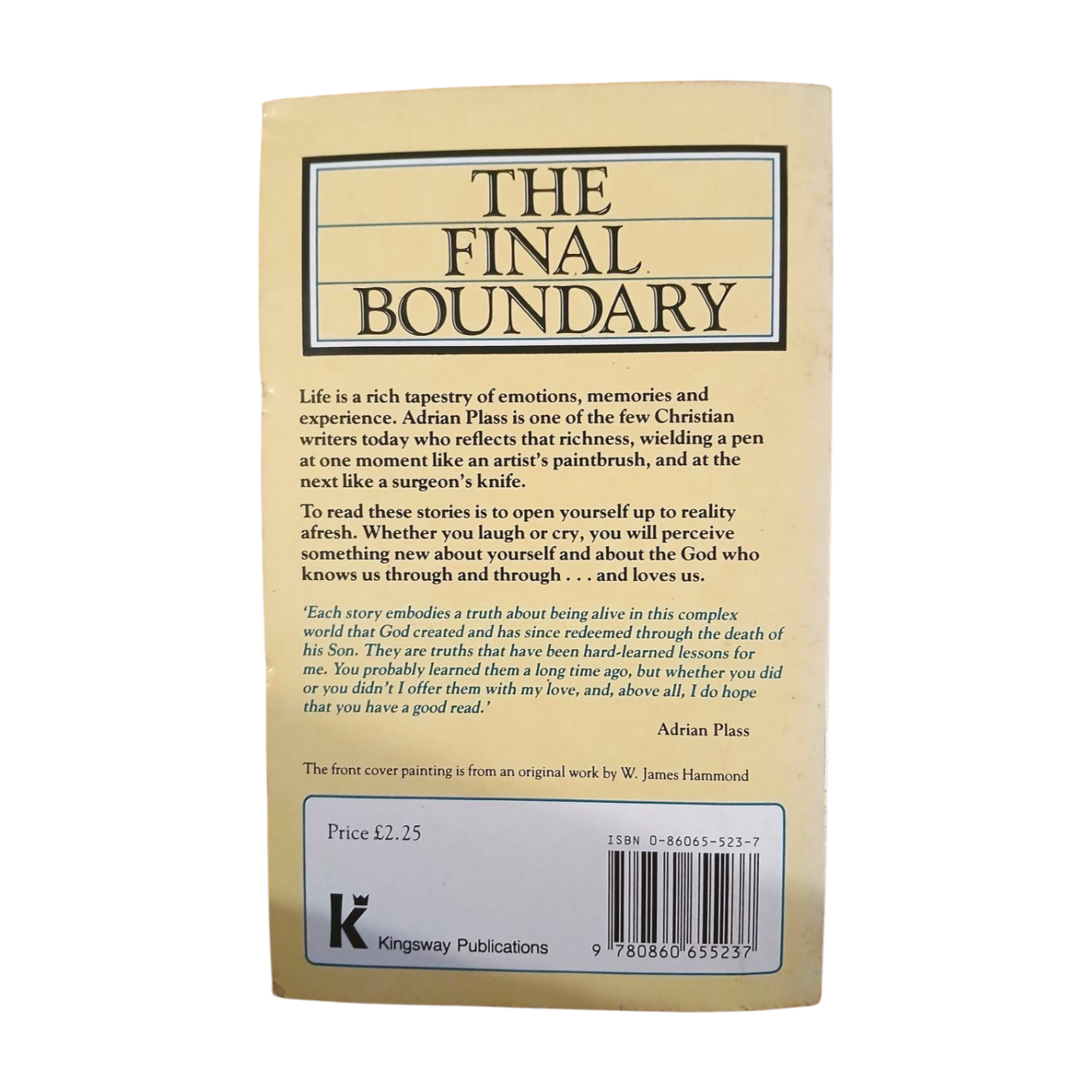 The Final Boundary and other parables by Adrian Plass