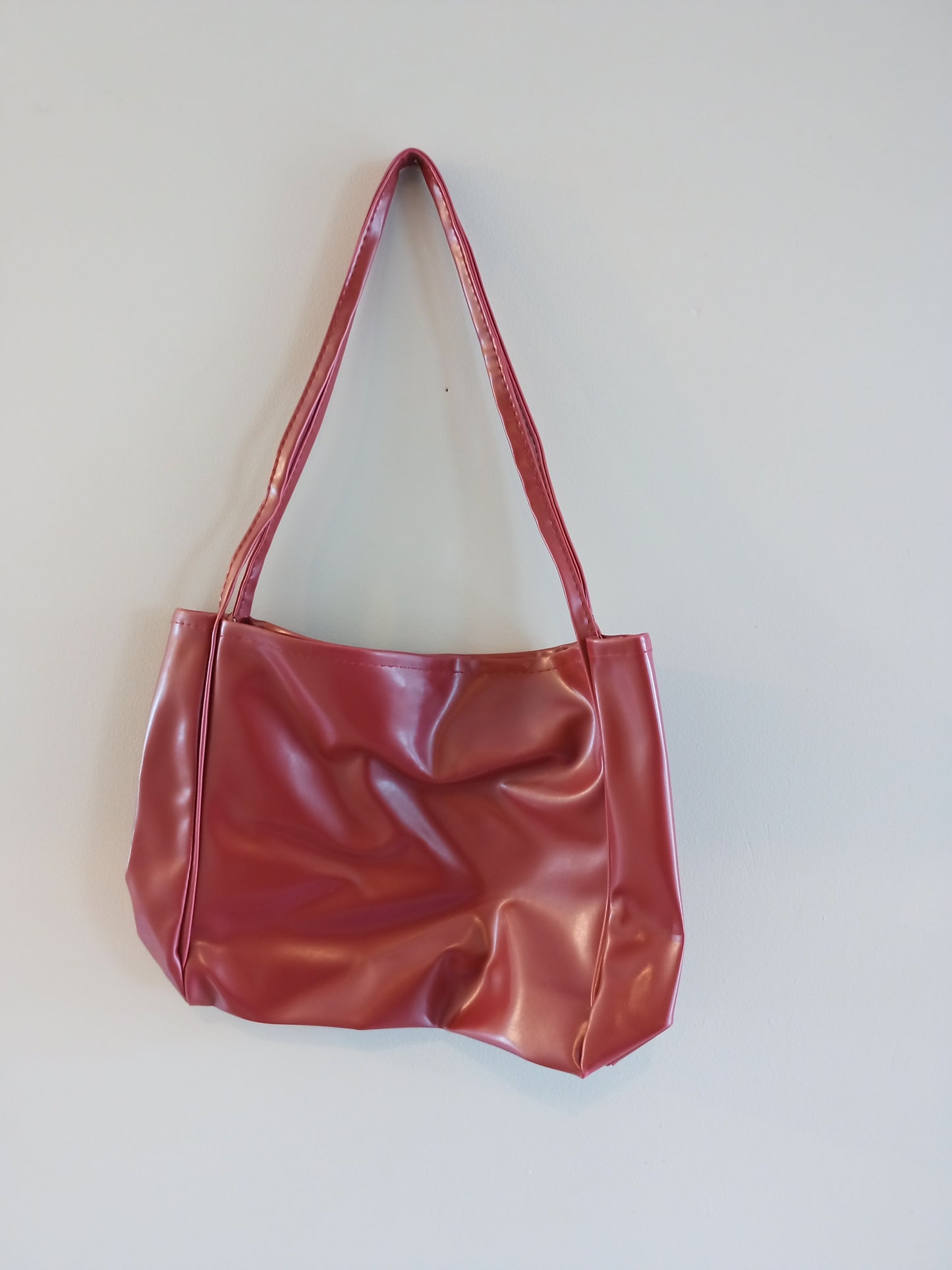Red Shiny Handbag