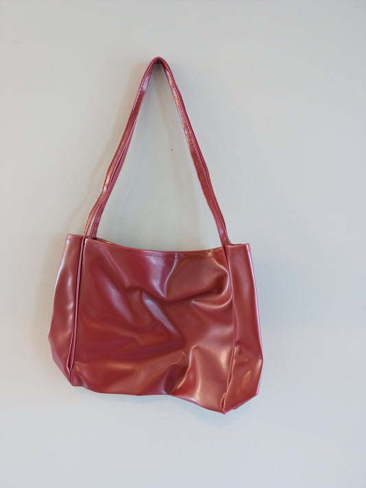 Red Shiny Handbag