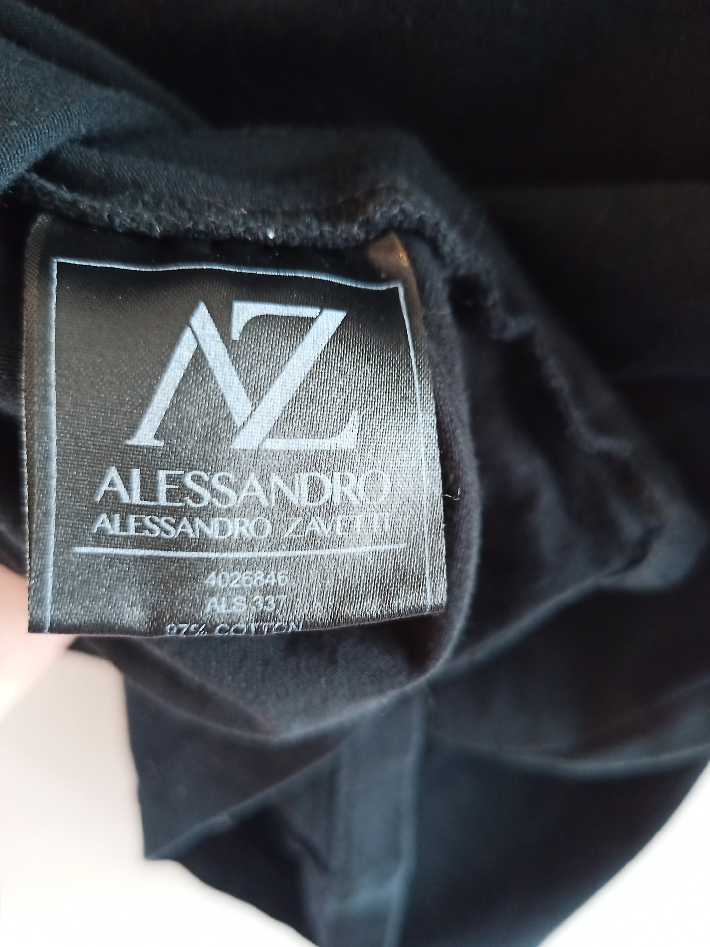 Alessandro Zavetti Black Tiger T-Shirt Size XS
