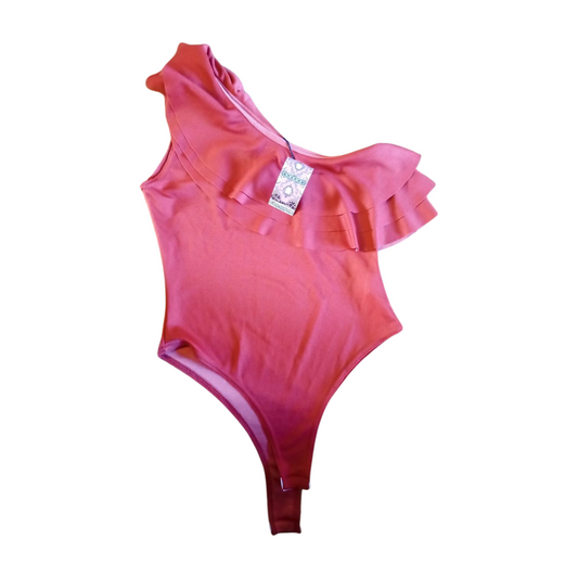 Boohoo Brand New With Tags Ruffle Asymmetric Top Size 6