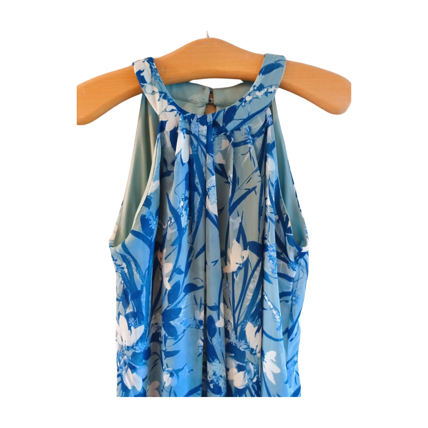 Kate and Lily Blue Floral Summer Dress Size 12