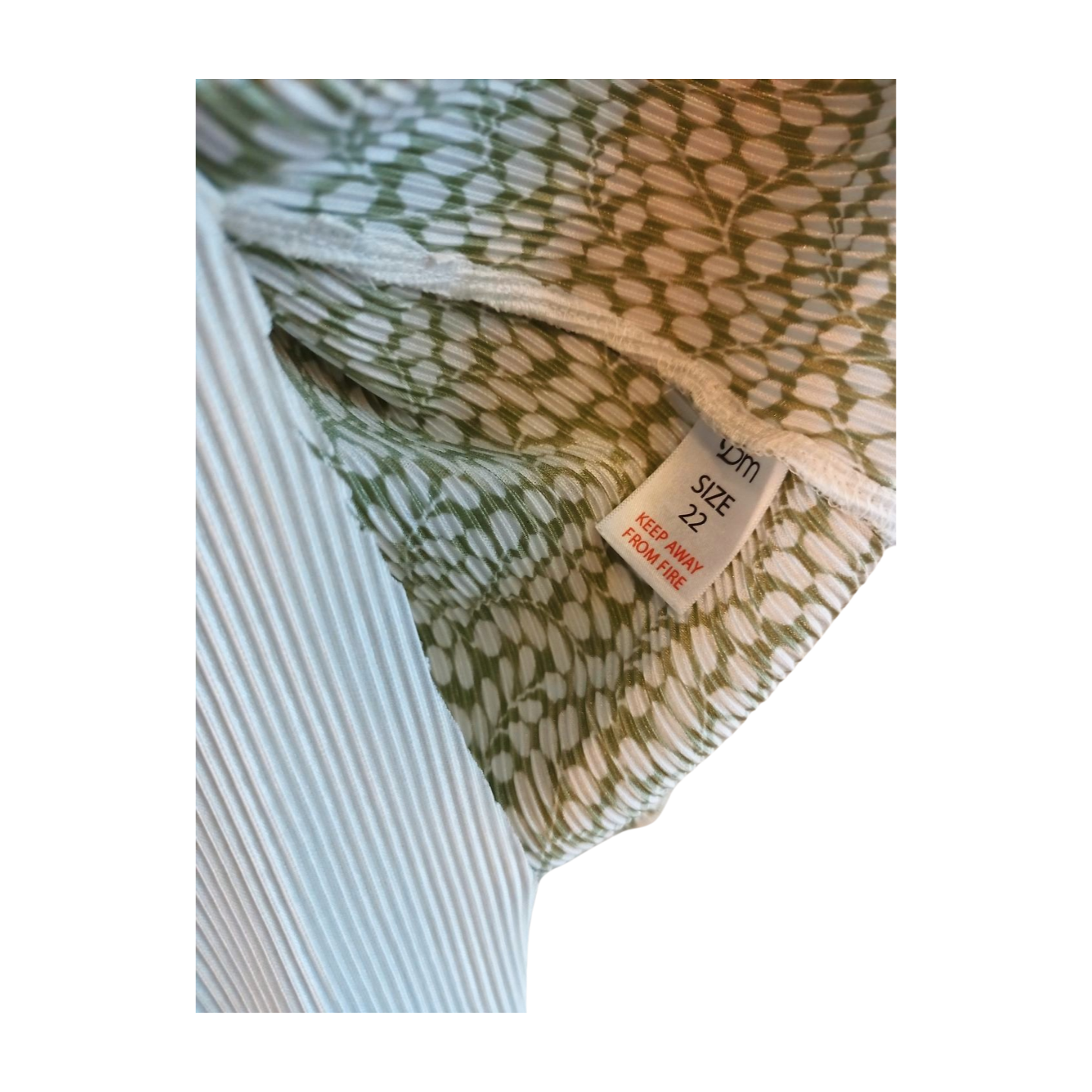 Bon Marche Green and White Blouse Size 22