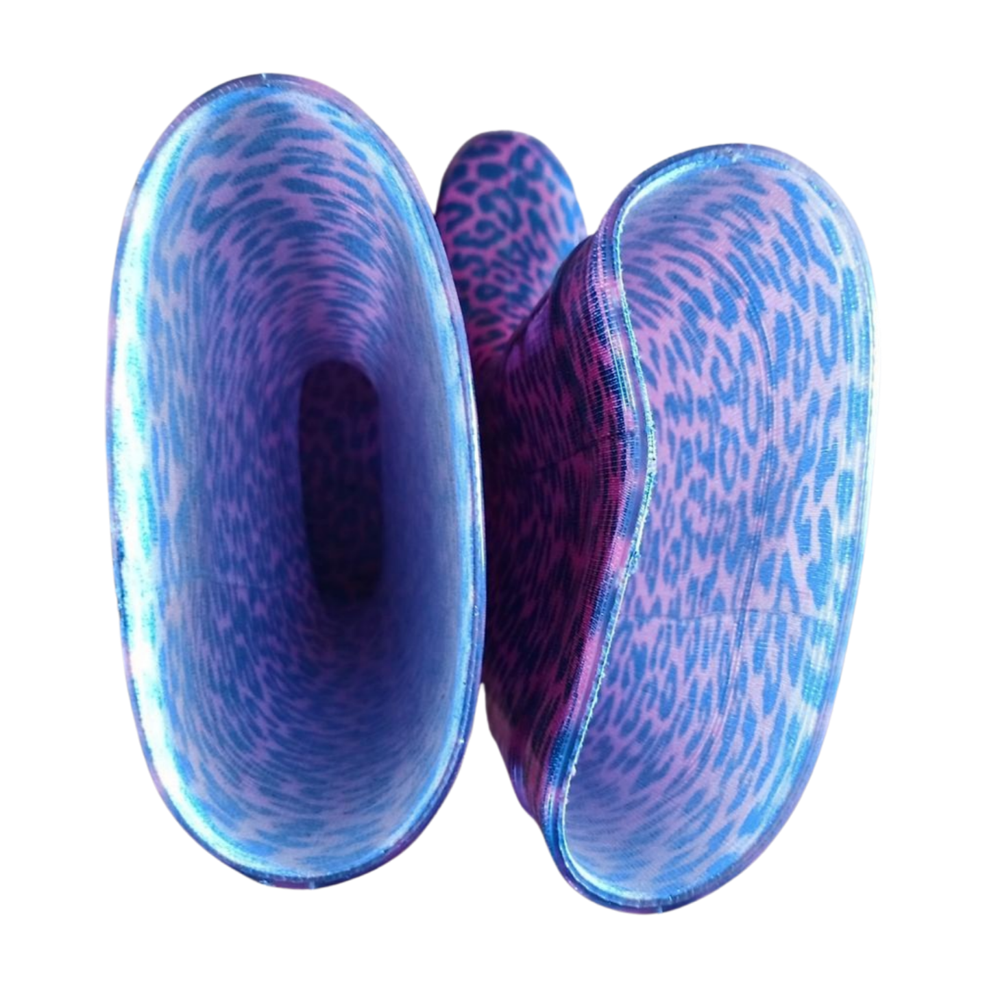 G&G Pink Leopard Print Wellington Boots Size 4