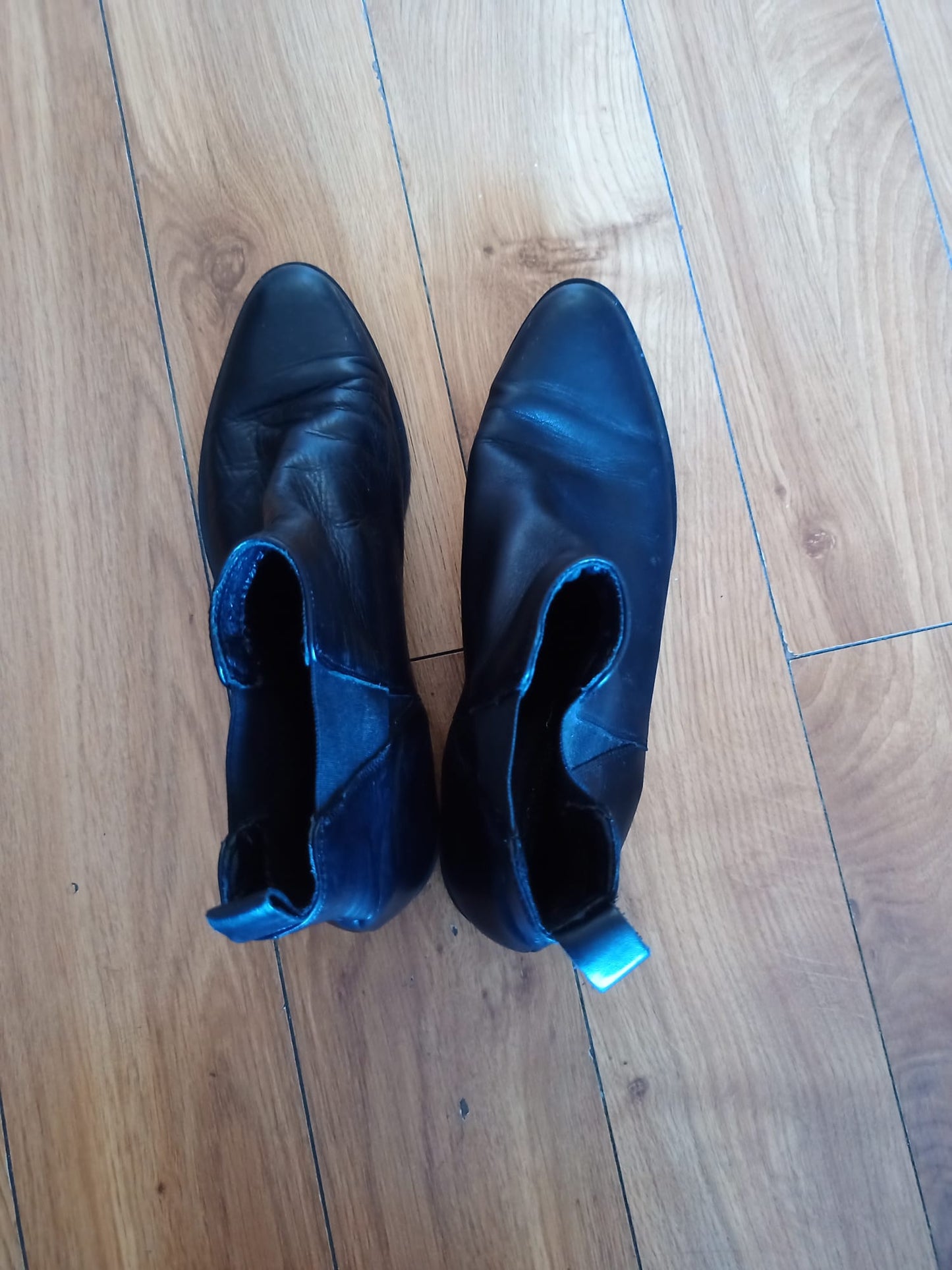 Dunnes Leather Chelsea Boots Black Size 41
