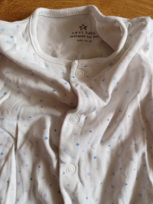 Next Babygrow Sleepsuit Age 0-3 Months