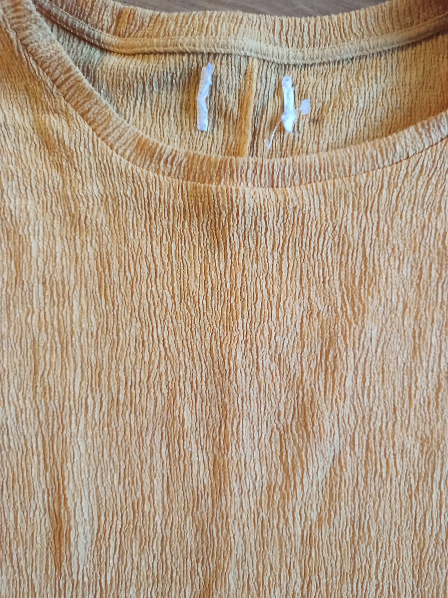 Yellow Crepe Top Size L