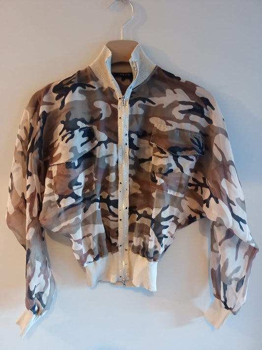 New Park Camo Zip-up Top Size Small Approx