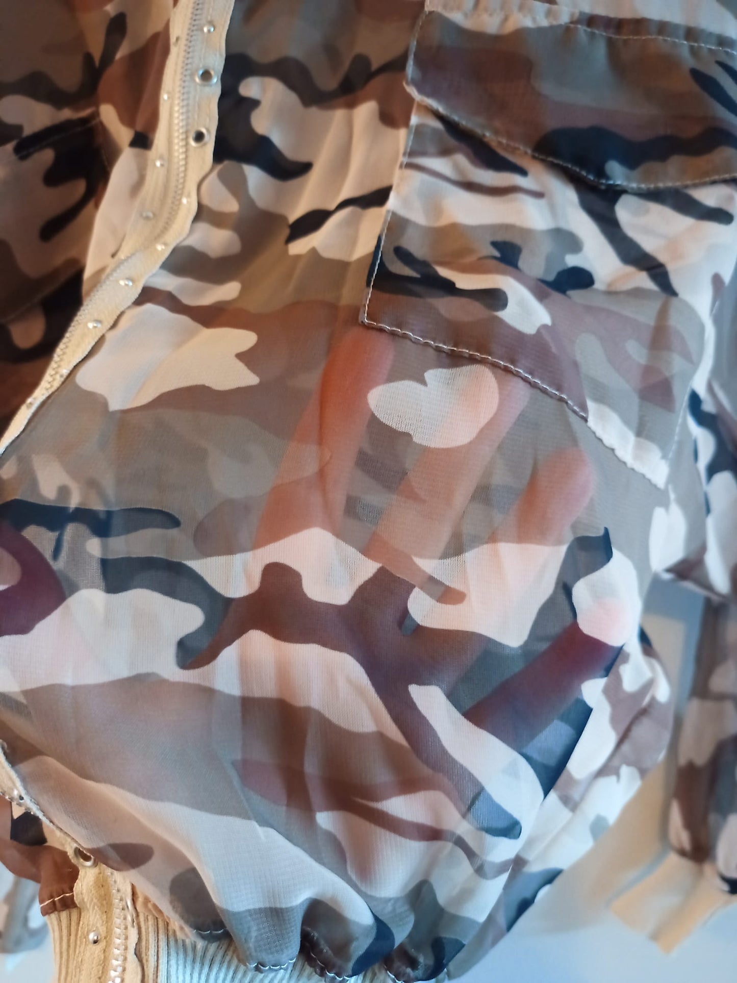New Park Camo Zip-up Top Size Small Approx