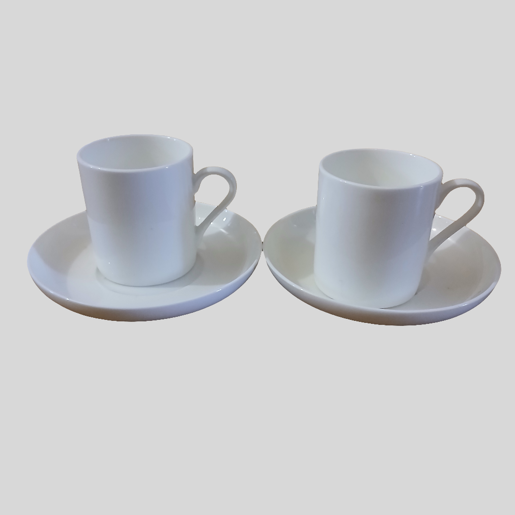Two Paul Costelloe Living Espresso Cups with Saucers