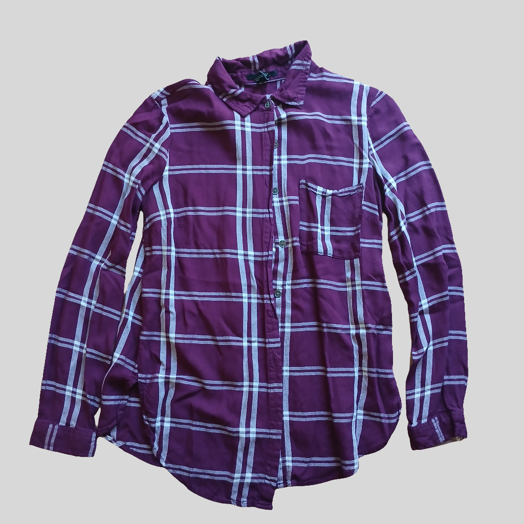 Forever 21 Checked Plaid Shirt Size S