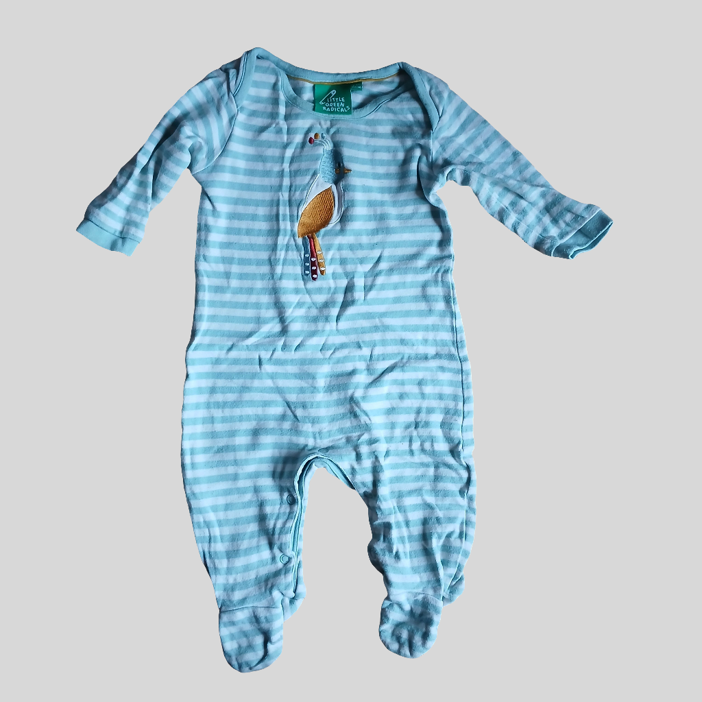 Little Green Radicals Sleepsuit Babygrow Age 6-9 months