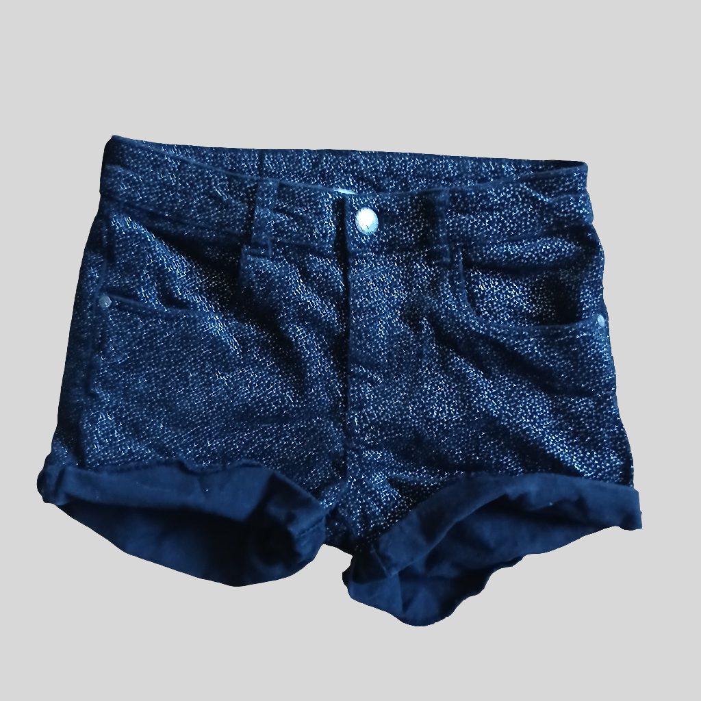 H&M Glittery Shorts Age 8-9