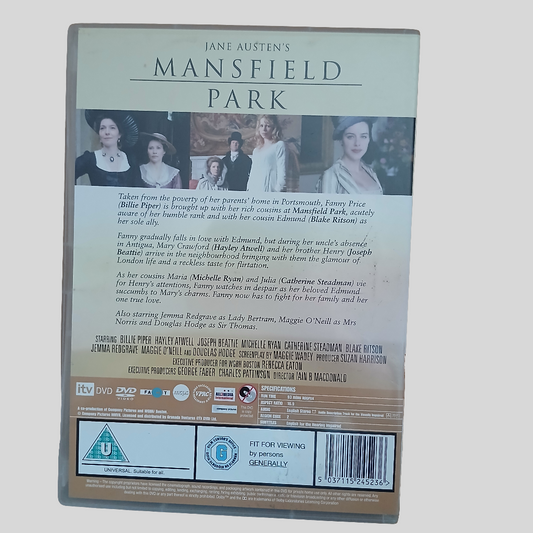 Jane Austen's Mansfield Park DVD