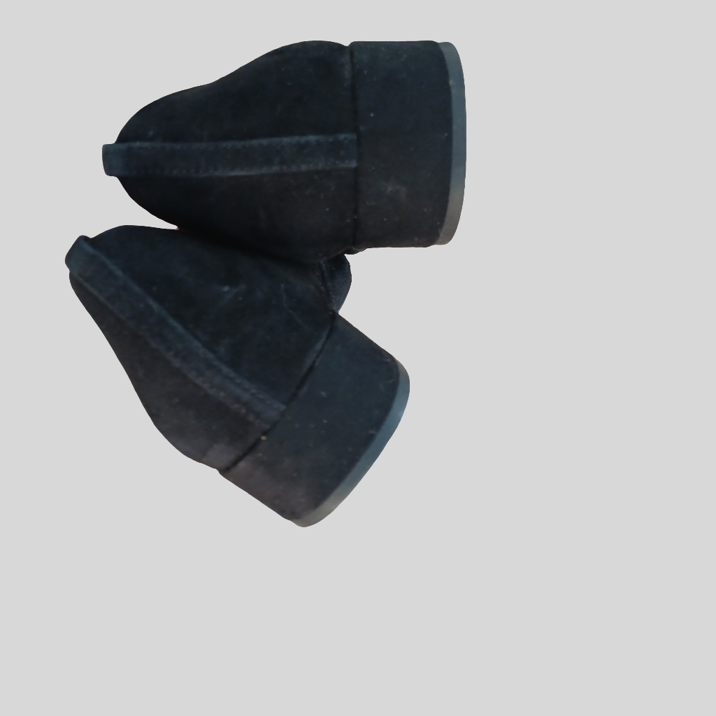 M&S Suede-Feel Black Shoes Size 7