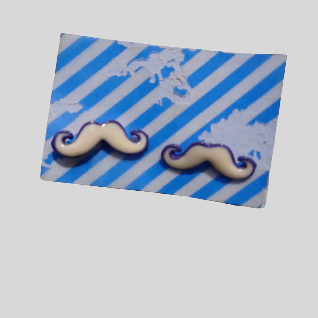 Selection of Moustache Stud Earrings