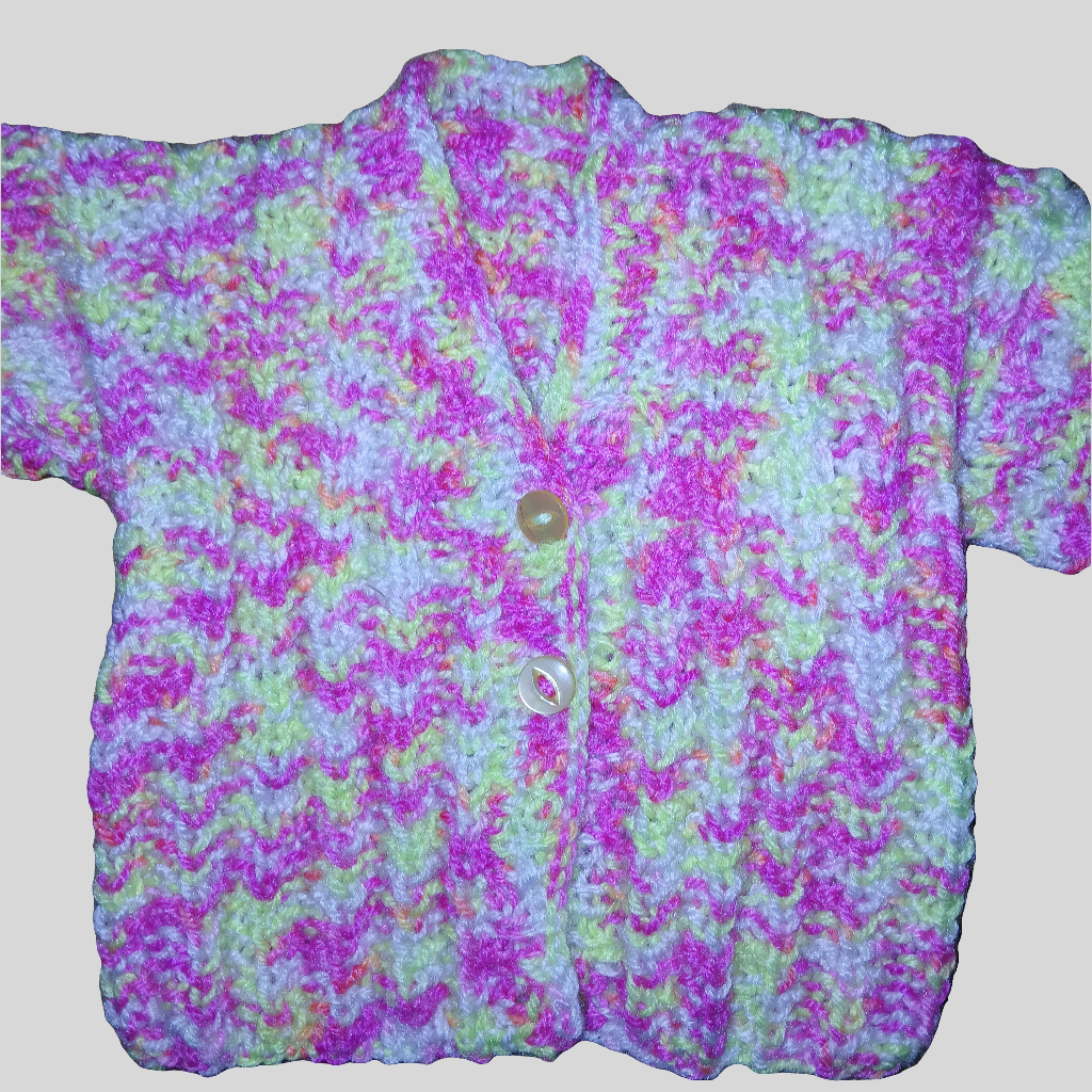 Knitted Cardigan approximately Age 0-6 months