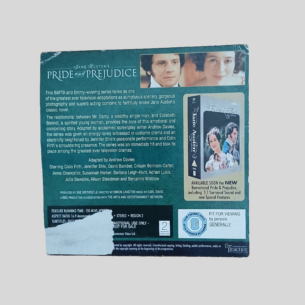 Pride and Prejudice TV Series DVD