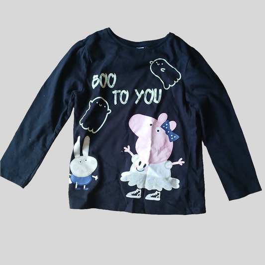 Peppa Pig Halloween T-Shirt Approx Age 3-4