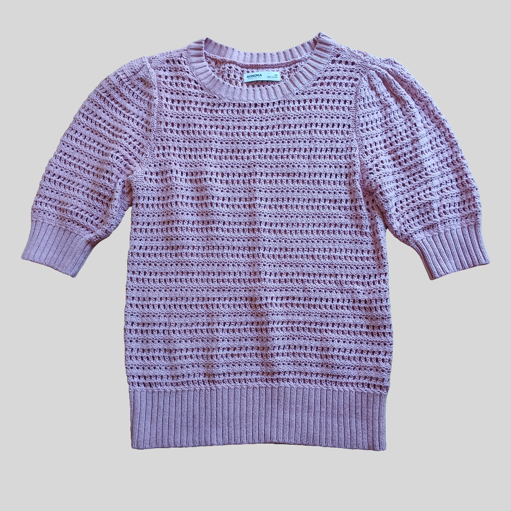 Sonoma - Goods For Life - Pink Crochet Top Size XS