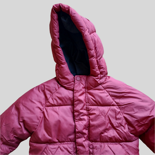 Zara Red Puffer Coat Age 2-3