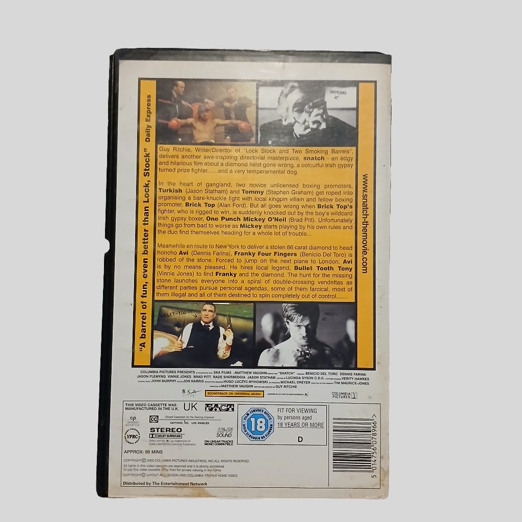 Snatch VHS Video