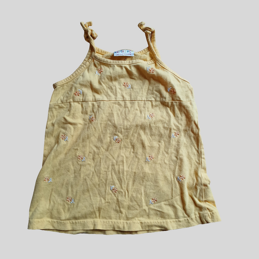 Nattajack Yellow Vest Top Age 12-18 months