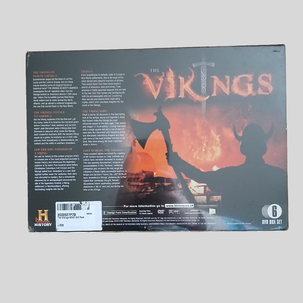 Brand New Sealed The Vikings Documentary 6 DVD Box Set History Channel