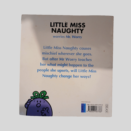 Little Miss Naughty Worries Mr Worry by Roger Hargreaves