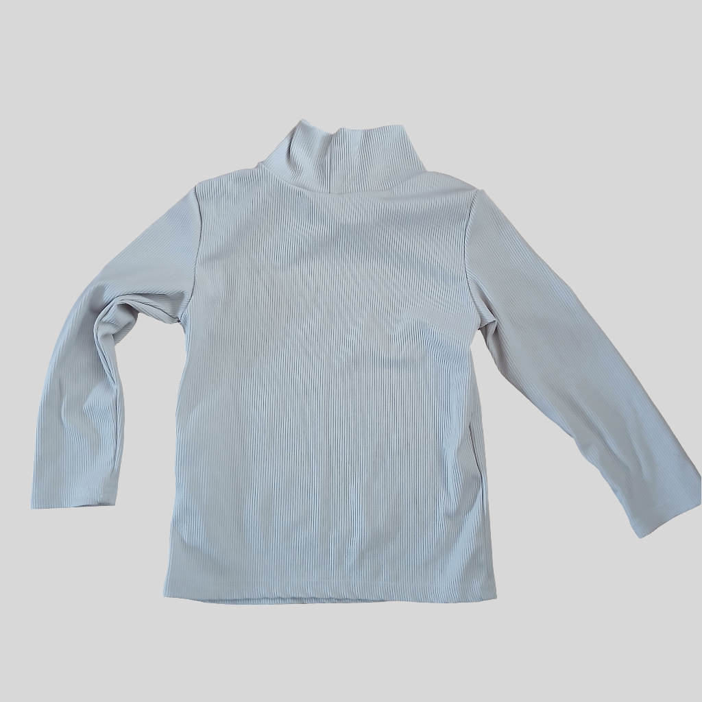 Shein White Polo Neck Top Age 2-3