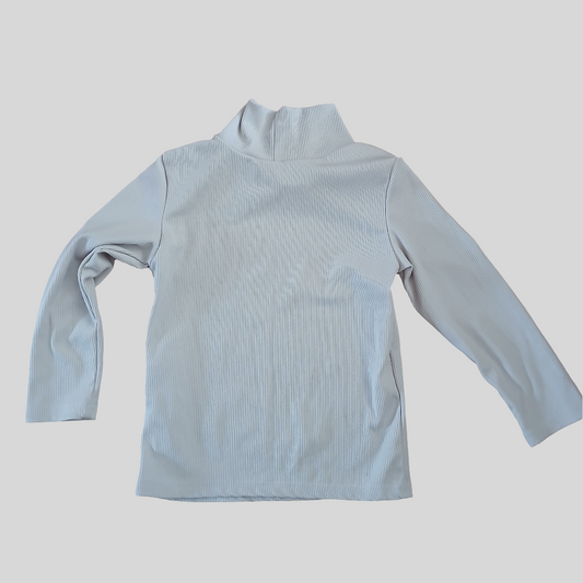 Shein White Polo Neck Top Age 2-3