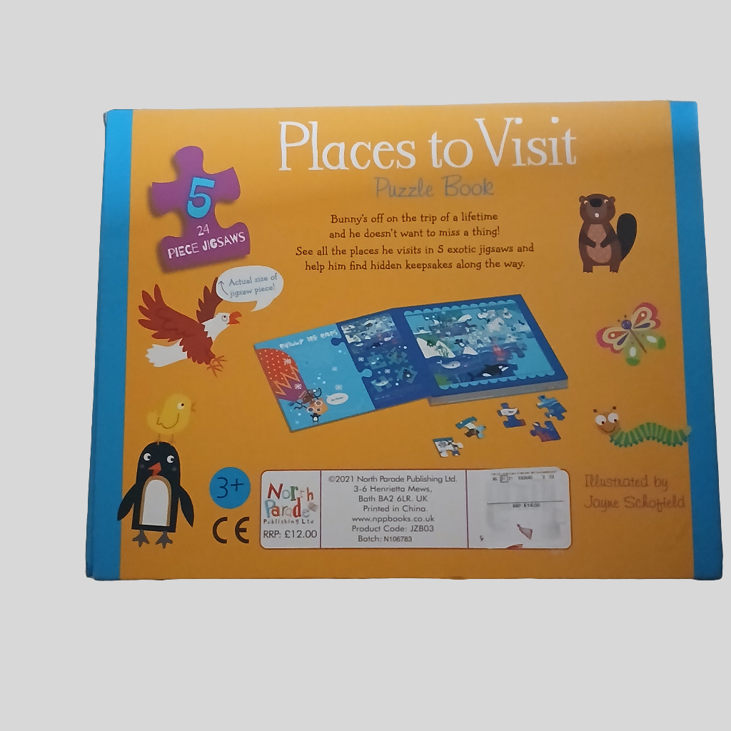 Brand New Jigsaw Puzzle Book - Places to Visit