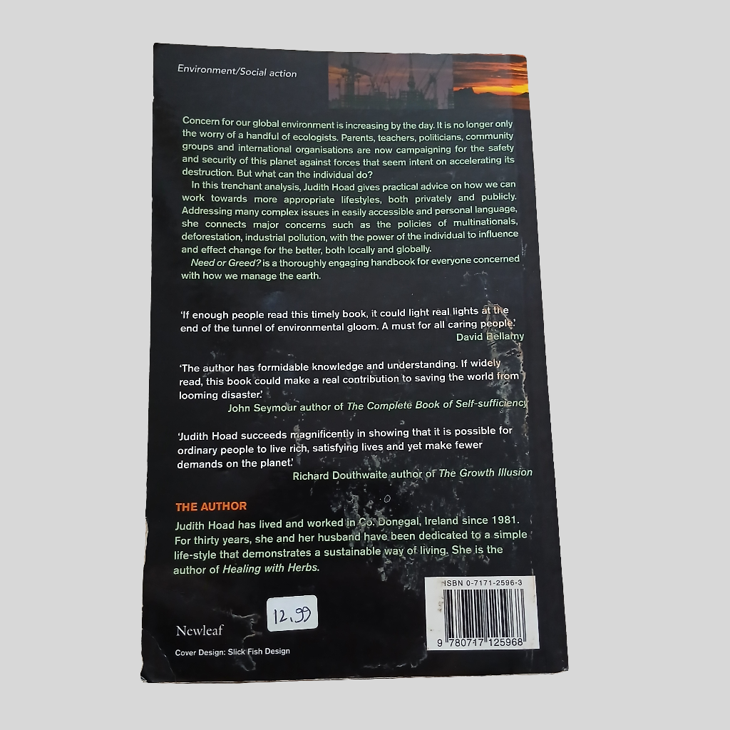 Need Or Greed? by Judith Hoad