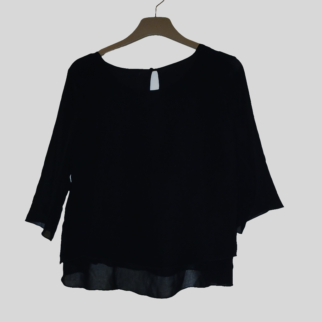 Shana Black Top Size XL