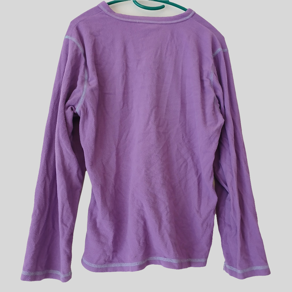 Dunnes Purple Fleece Top Size