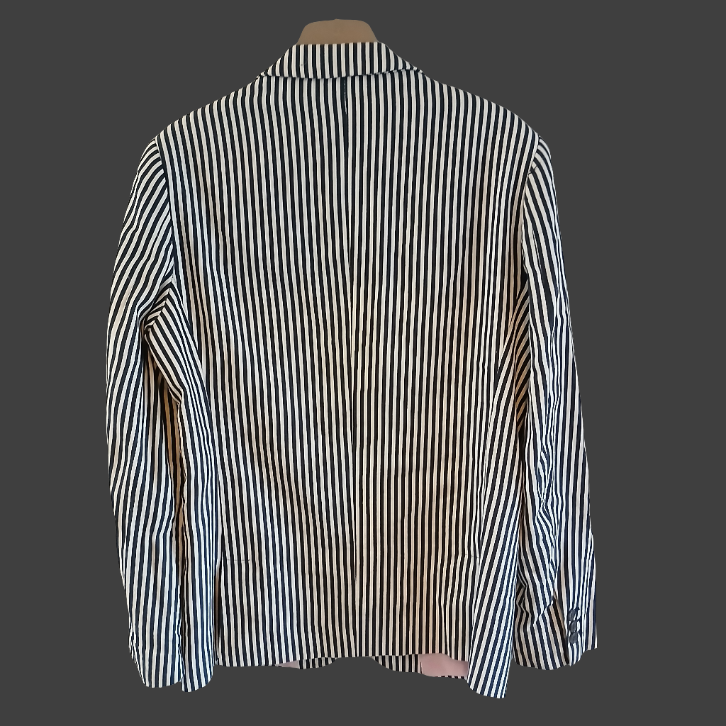 Vintage Designer Stefano Conti Striped Blazer Size 40