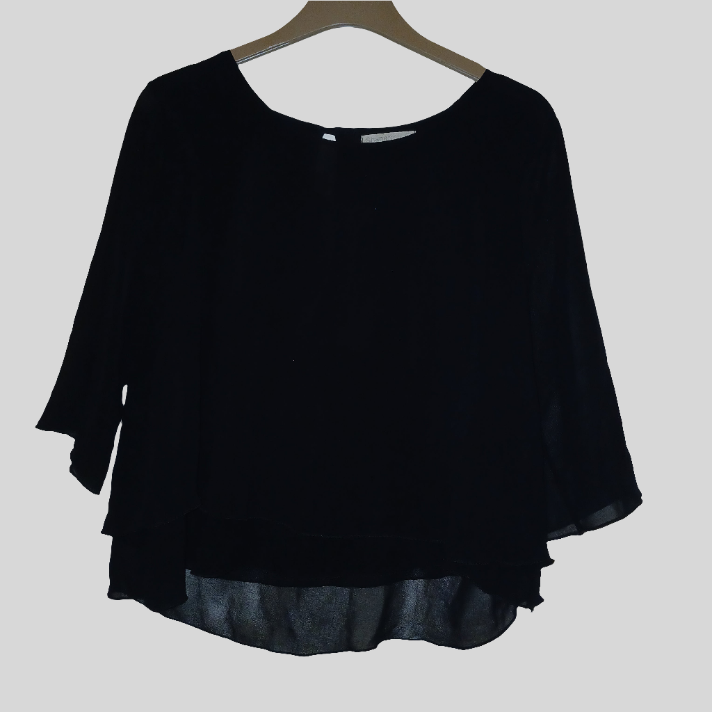 Shana Black Top Size XL