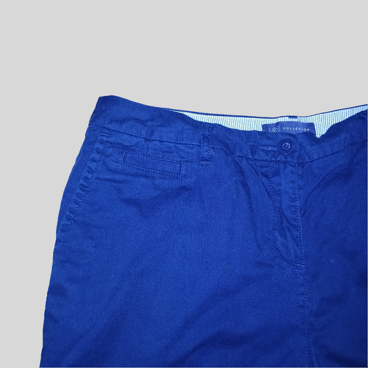 M&S Navy Shorts Size 14