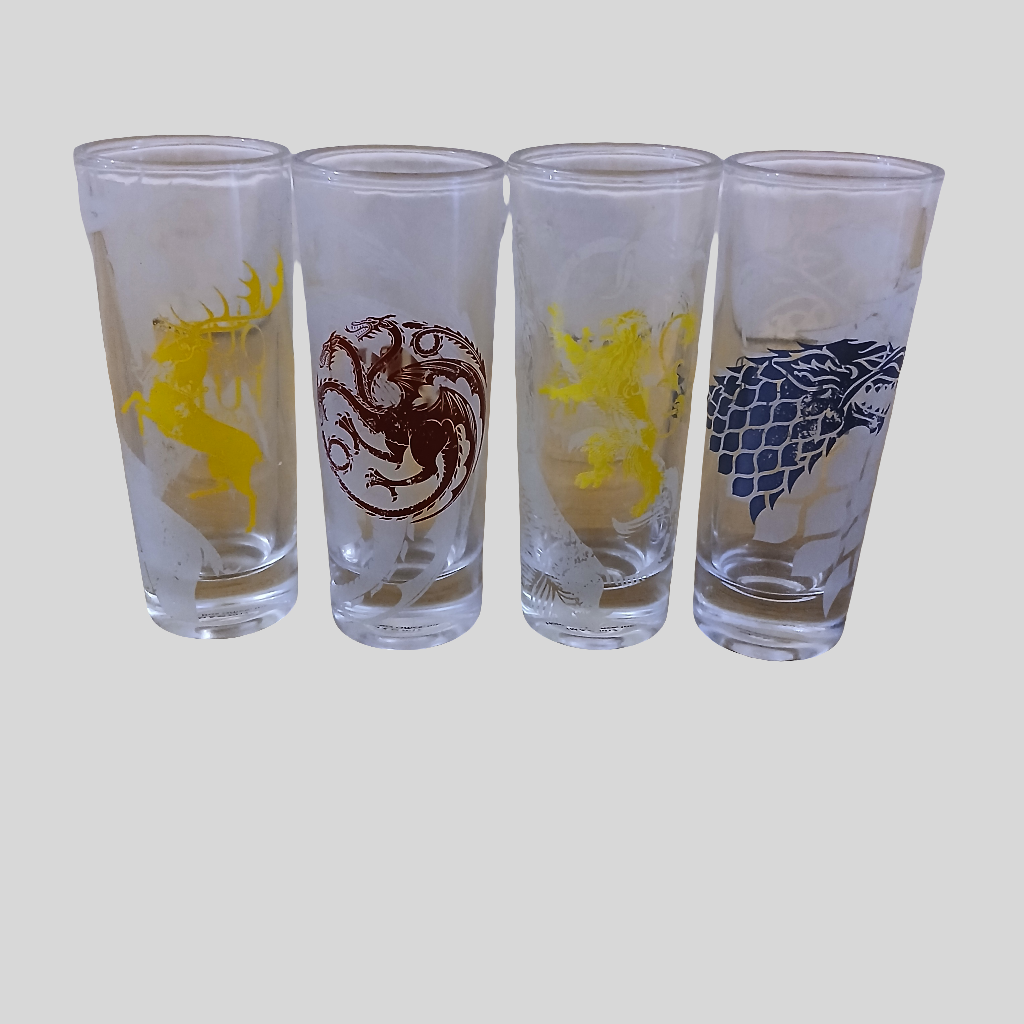 Set of 4 Game of Thrones Shot Glasses