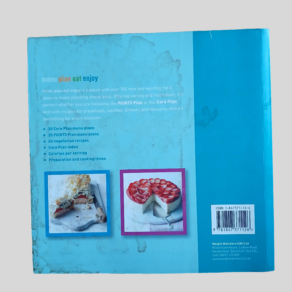 Weight Watchers Menu: Plan Eat Enjoy