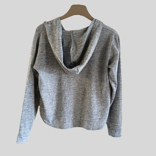 Grey Sweatshirt Hoodie Size S/M