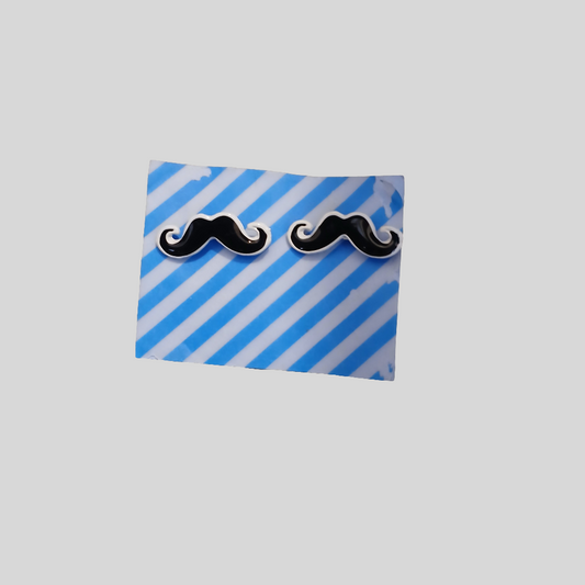 Selection of Moustache Stud Earrings
